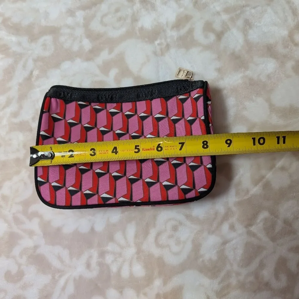 Diane von Furstenberg DVF Geranium Leaf Weekender Travel Bag Pouch Set NWOT